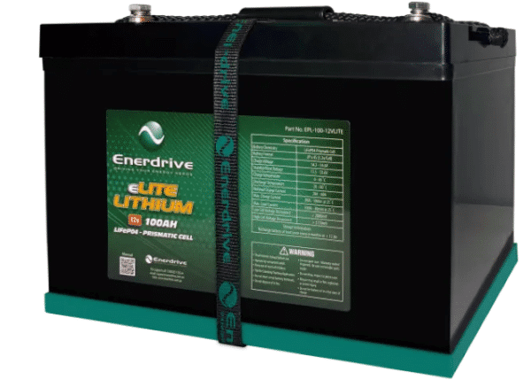 Enerdrive 12V 100Ah eLITE Lithium Battery
