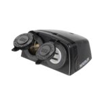 Narva Heavy Duty Twin Surface Mount Accessory/Dual Usb Sockets - Input voltage 12 / 24 - 81168BL