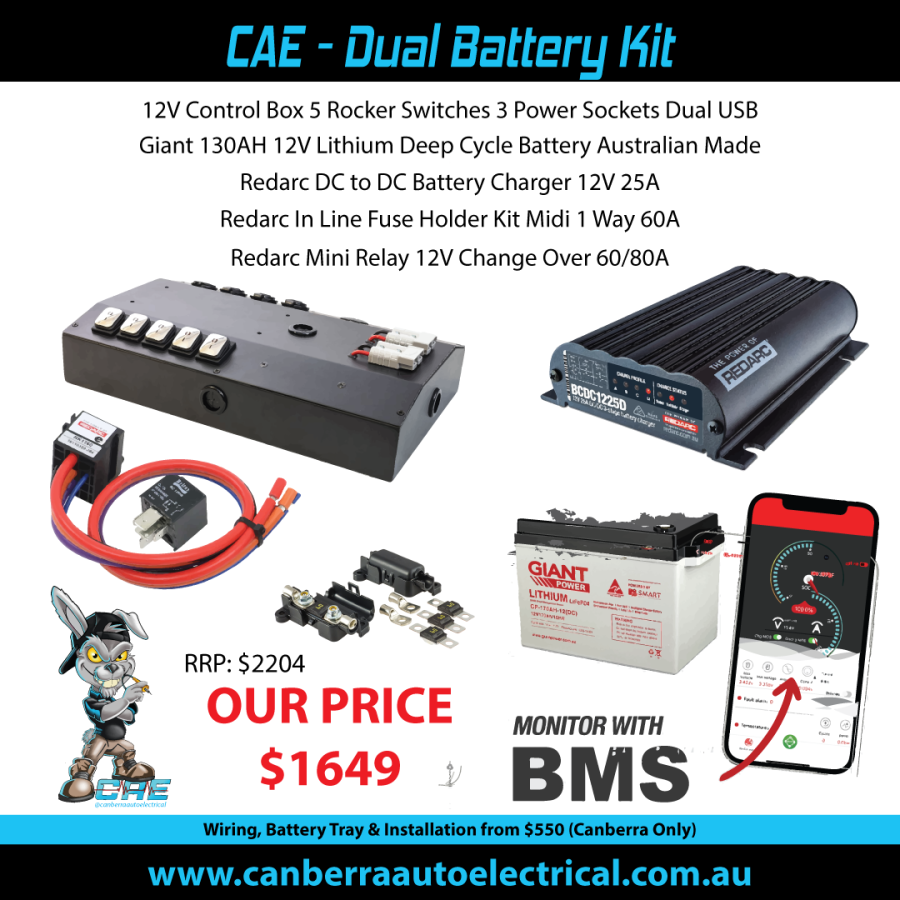 CAE - Dual Battery Kit - Canberra Auto Electrical