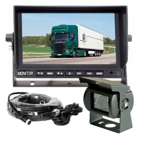 The MCK713 is a complete 12~24volt reversing camera system suitable for larger vehicles. Ideal for trucks, buses, campervans, mobile homes etc