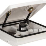 Maxxfan Plus with Thermostat, Rain Sensor, Power Lift & Remote. 356mm x 356mm. White (4540KI) Maxxfan Plus 356mm x 356mm with T/stat, Power Lift & Remote.10 Speed.00-04540KIA