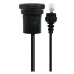 GME IP67 Microphone Extension Lead With Panel Mount Suit XRS-390C