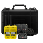 GME UHF CB Handheld Radio With AccessoriesYellow Twin Pack 5/1 Watt