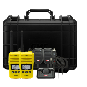300Wx300H-290103-1.png GME UHF CB Handheld Radio With AccessoriesYellow Twin Pack 5/1 Watt
