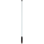GME 1050mm Antenna Whip (6.6dBi Gain) White/black - AW4705WB
