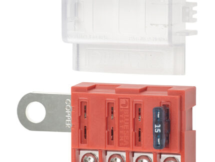 Blue Sea Fuse Block ST Blade Fuse 4 Circuit Battery Terminal