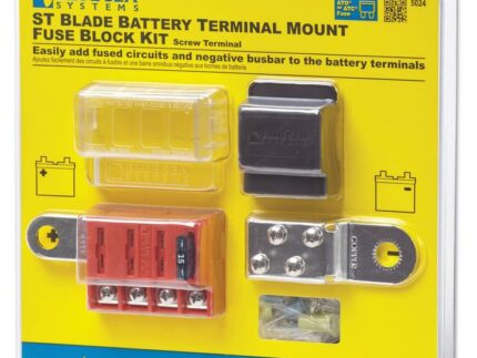 Blue Sea ST Blade Fuse Battery Terminal Mount Fuse Block Kit