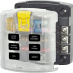 Blue Sea ST Blade Fuse Block - 6 Circuits with Cover