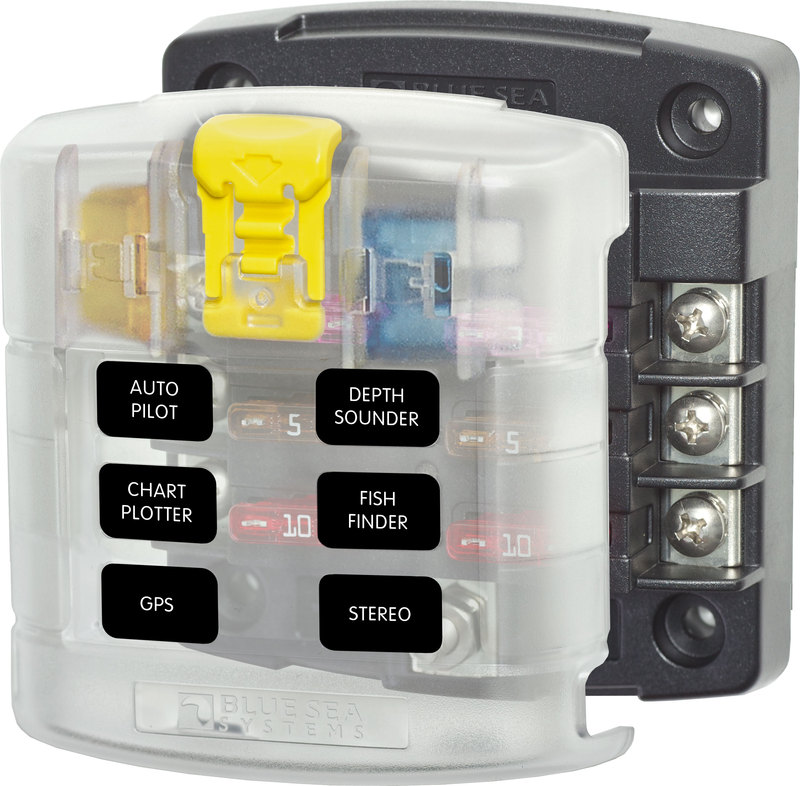 BSS.5028.jpg Blue Sea ST Blade Fuse Block - 6 Circuits with Cover